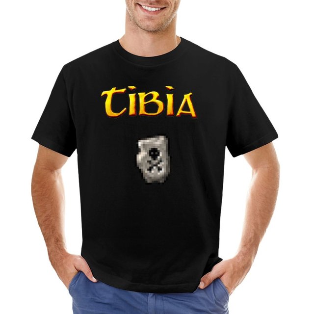 Tibia MMORPG Sudden Death Rune SD T-Shirt tees blank t shirts